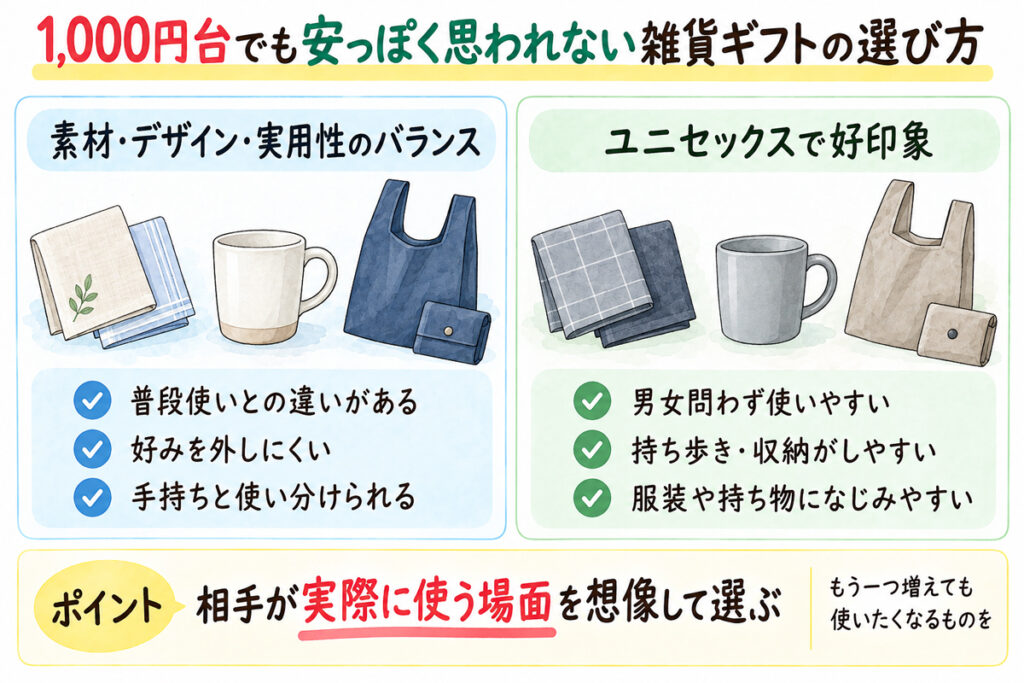 1000円台でも安っぽく思われない雑貨ギフトの選び方