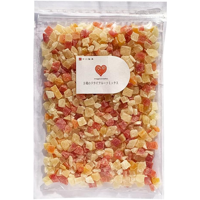 今川製菓 3種のドライフルーツミックス500g｜3種類をたっぷり楽しめる業務用サイズ