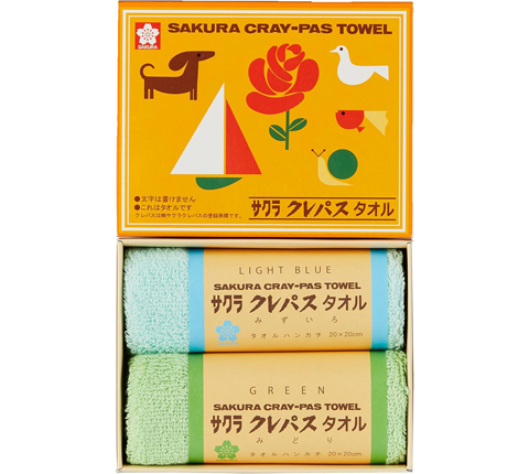 サクラクレパス クレパスタオル｜懐かしさと実用性が両立したユニーク雑貨
