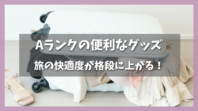Aランク:旅の快適度が格段に上がる便利なグッズ
