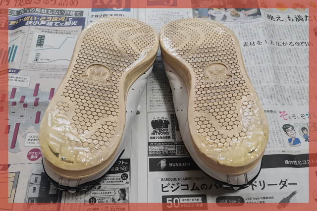 その他にすり減っている部分があれば薄く補修しておく