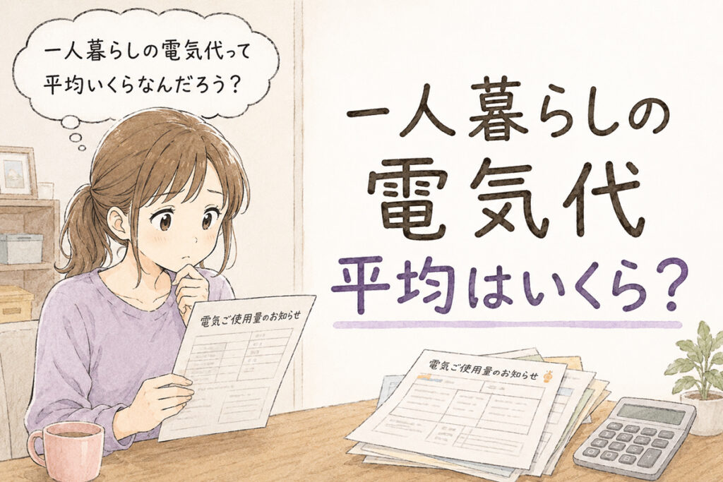 一人暮らしの電気代、平均はいくら？夏・冬の目安