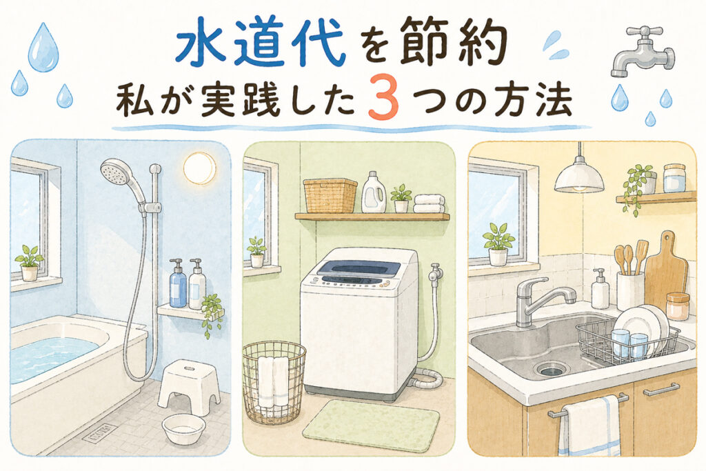 一人暮らしの水道代を安くするために私がやった3つの節水方法