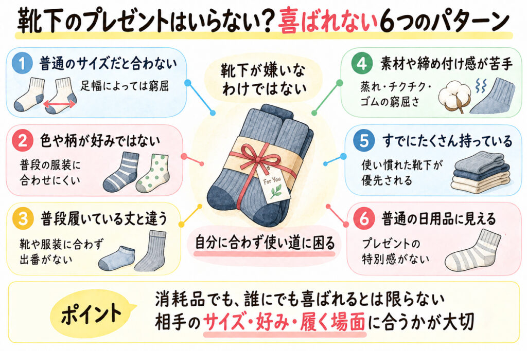 靴下のプレゼントはいらない？喜ばれない6つのパターン