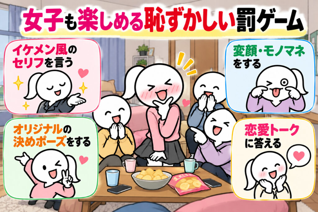 女子同士が楽しめる恥ずかしい罰ゲーム