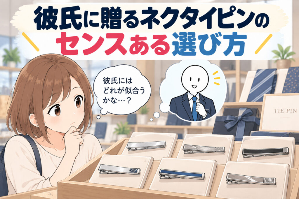 彼氏に贈るネクタイピンのセンスある選び方