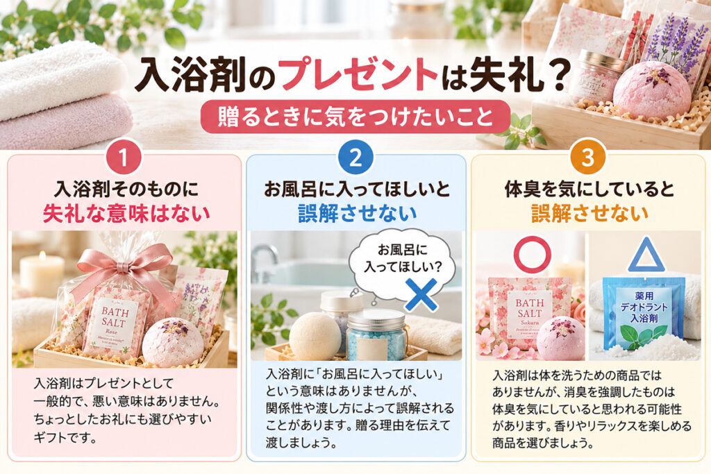 入浴剤のプレゼントは失礼？贈るときに気をつけたいこと