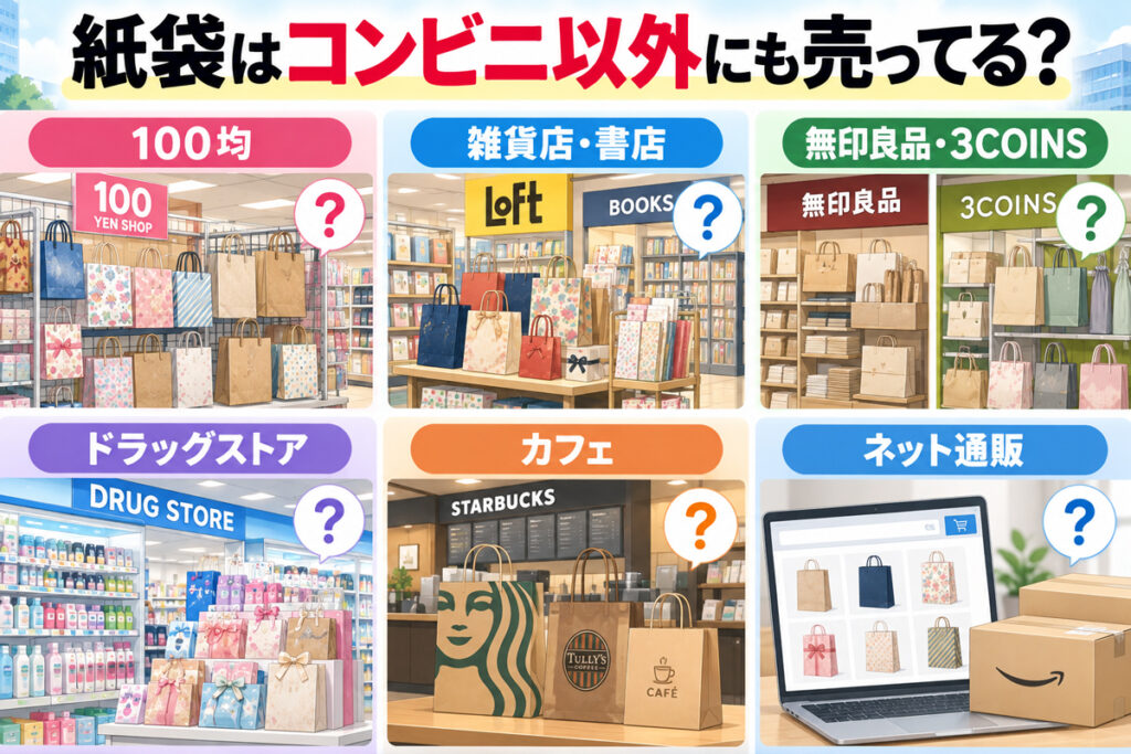 紙袋が売ってるところは？コンビニ以外の購入先を徹底検証